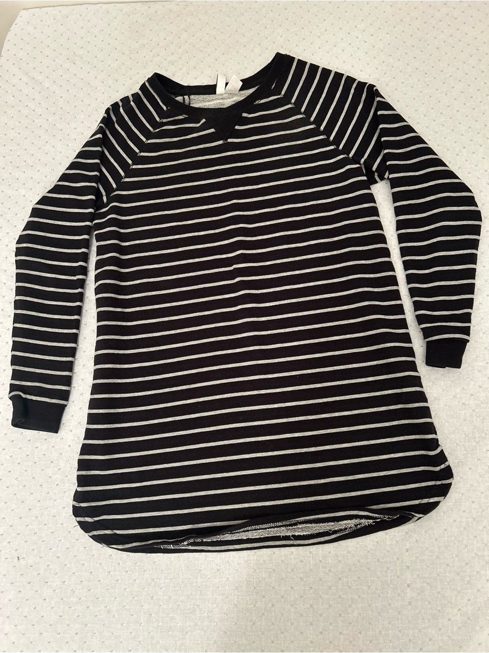 Striped Black and White Long Sleeve Tunic